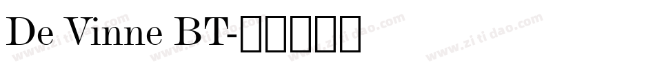 De Vinne BT字体转换